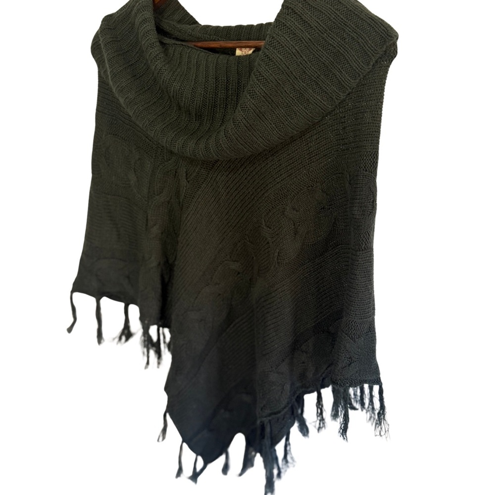 Elegant Black Knit Women's Sweater